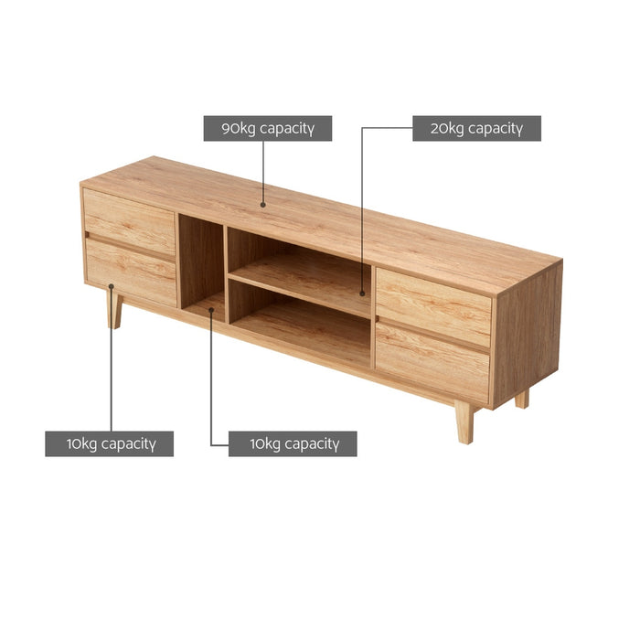 Artiss Entertainment Unit Stand TV Cabinet Storage Drawer Shelf 180cm Wooden