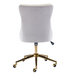 Velvet Home Office Chair- Beige-Home Living Store- 