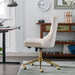 Velvet Home Office Chair- Beige-Home Living Store- 