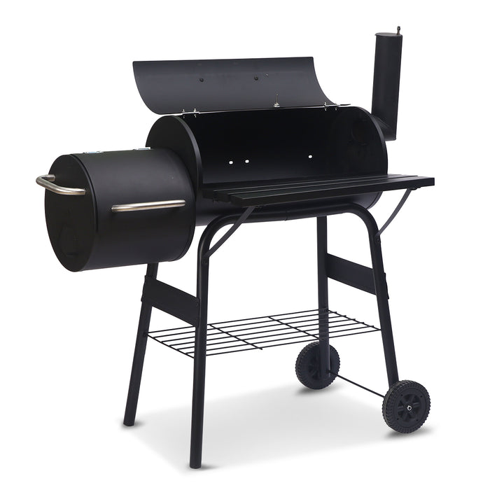 Wallaroo 2-in-1 Outdoor Barbecue Grill & Offset Smoker