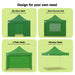 Wallaroo Gazebo Tent Marquee 3x3 Popup Outdoor - Green-Home Living Store- 