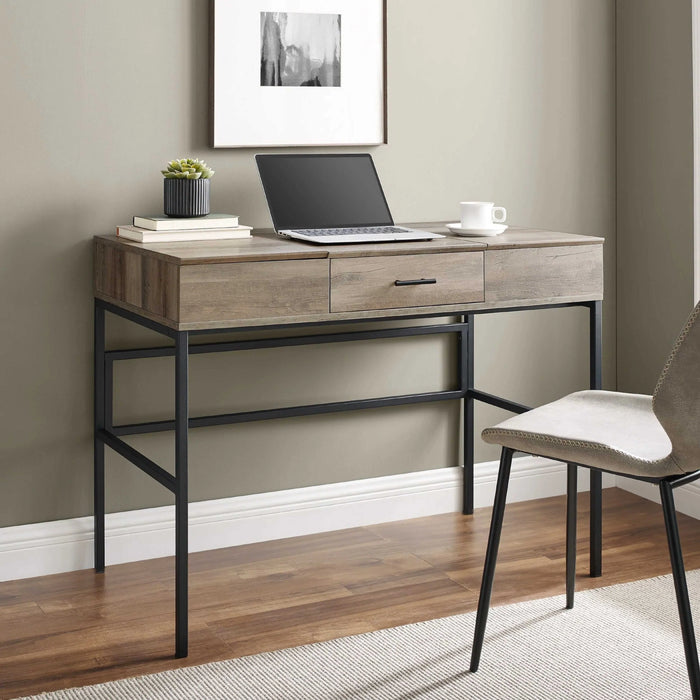ADEPT Modern Desk in Rustic Oak Finish by Urban Style™ Home Living Store