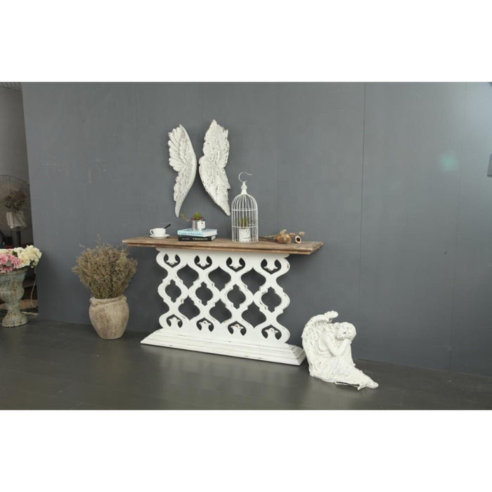 Angel Statue in White Wood by Urban Style™ Home Living Store