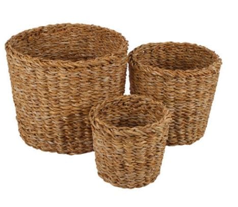 Anglesea 3 Piece Seagrass Basket Set Home Living Store