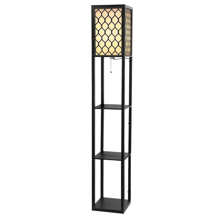 Artiss Floor Lamp Storage Shelf LED Lamps Vintage Standing Reading Light Bedroom 10% Off Everything Inside HLS