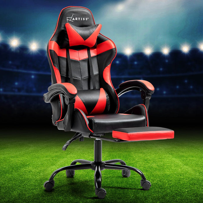 Office Chair Gaming Computer Executive Chairs Racing Seat Recliner Red Home Living Store