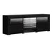 Artiss TV Cabinet Entertainment Unit Stand RGB LED Gloss Furniture 160cm Black Home Living Store