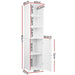 Bathroom Cabinet Tallboy Furniture Laundry Cupboard Tall Home Living Store
