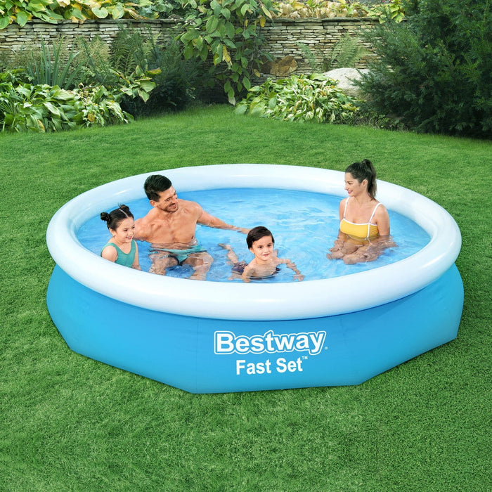 Bestway Swimming Pool Above Ground Kids Fast Set Pools with Filter Pump 3M Home Living Store