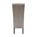 Bran Dining Chair in Chrome Fabric, with Rubberwood Legs in Textured Dry Grey Oak Finish (Set of Two) Home Living Store