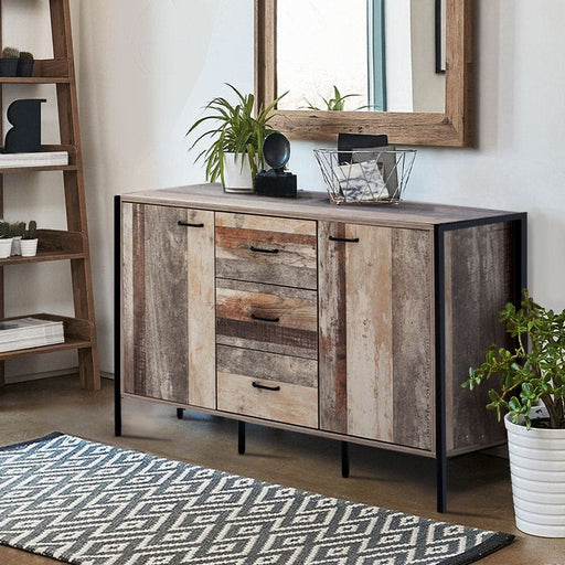 Buffet Sideboard Storage Cabinet Industrial Rustic Wooden Home Living Store