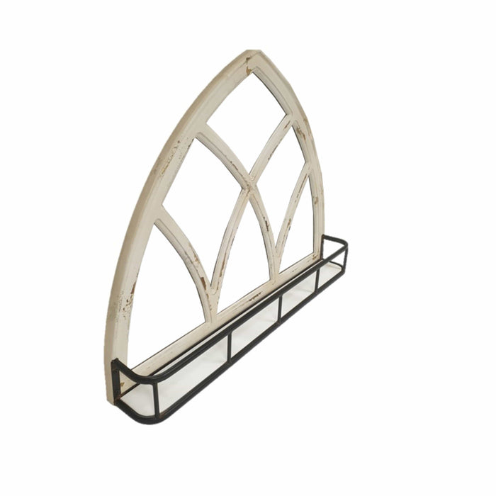 Cathedral Window Mirror Shelf by Urban Style™ Home Living Store