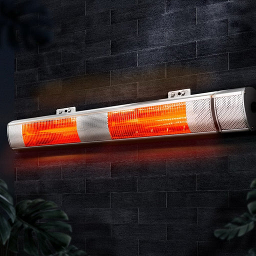 Devanti Electric Infrared Strip Heater Radiant Heaters Reamote control 3000W Home Living Store