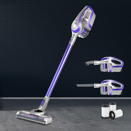 Devanti Stick Handheld Vacuum Cleaner Cordless Car Vacuum Cleaners HEPA Filters Home Living Store