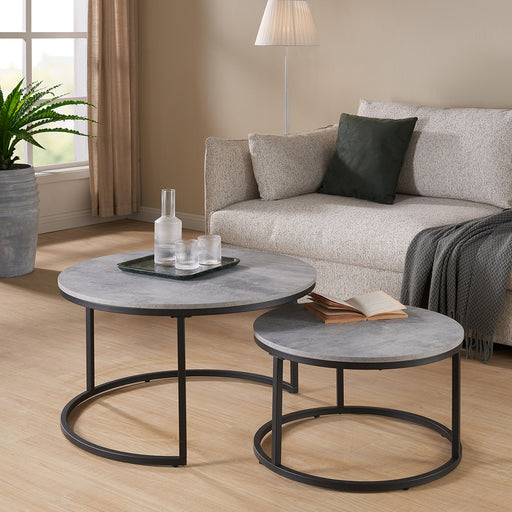 ECHO 800 Nested Coffee Table Set Cement by Censi Home Living Store