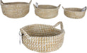 Elliot 3 Piece Kans Grass Basket With Handle Home Living Store