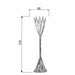 Fornax Long Stem Antique Candle Holder White Iron Flower by Urban Style™ Home Living Store