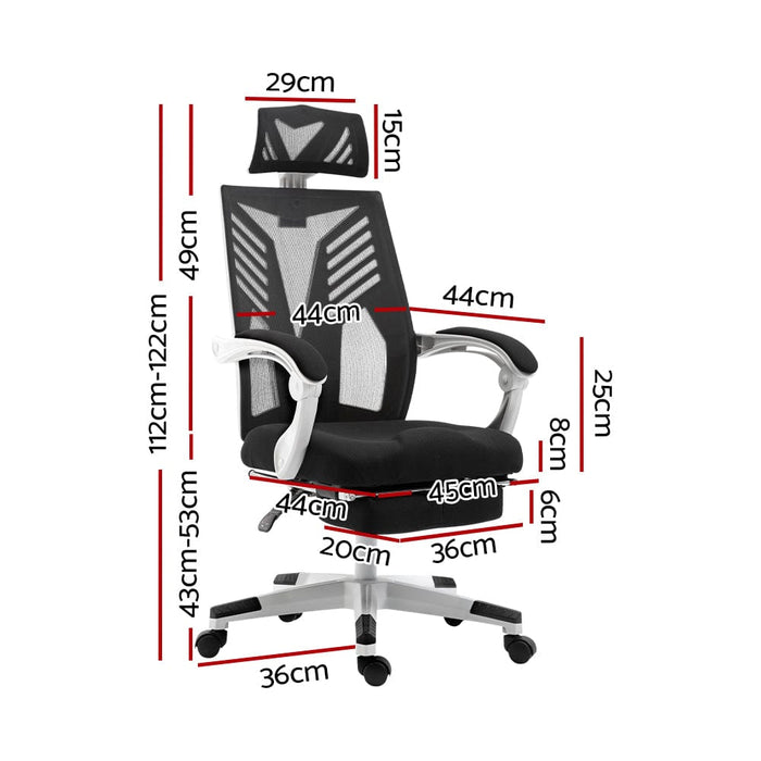 Gaming Office Chair Computer Desk Chair Home Work Recliner White Home Living Store