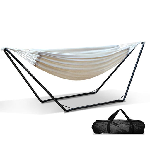 Gardeon Hammock Bed with Steel Frame Stand Home Living Store