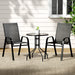Gardeon Outdoor Furniture Three Piece Table and chairs Stackable Bistro Set Patio Coffee Home Living Store