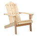 Gardeon Outdoor Sun Lounge Beach Chairs Table Setting Wooden Adirondack Patio Chair Light Wood Tone Home Living Store