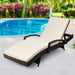 Gardeon Outdoor Sun Lounge - Brown Home Living Store