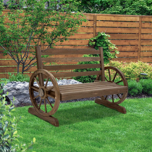 Gardeon Park Bench Wooden Wagon Chair Outdoor Garden Backyard Lounge Furniture Home Living Store