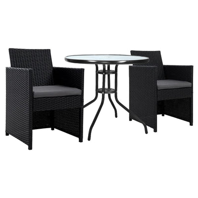 Gardeon Patio Furniture Dining Chairs Table Patio Setting Bistro Set Wicker Tea Coffee Cafe Bar Set-#product_category#-Home Living Store