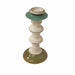 Antique Candle Holder (Mustard/Green Base) by Urban Style™ blank background shot