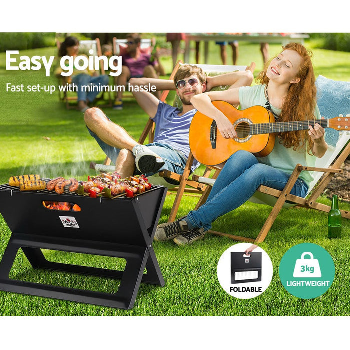 Grillz Notebook Portable Charcoal BBQ Grill Home & Garden >Kitchen & Dining > Kitchen Appliances > Outdoor Grills HLS
