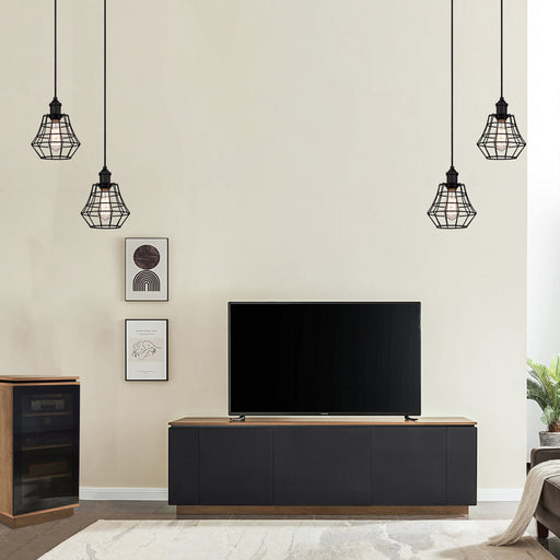 HOLLYWOOD2250DO TV Cabinet with TITAN HiFi Cabinet in Dark Oak by Tauris™ featuring DELUMINATOR PENDANT LIGHTS BY WESTINGHOUSE™