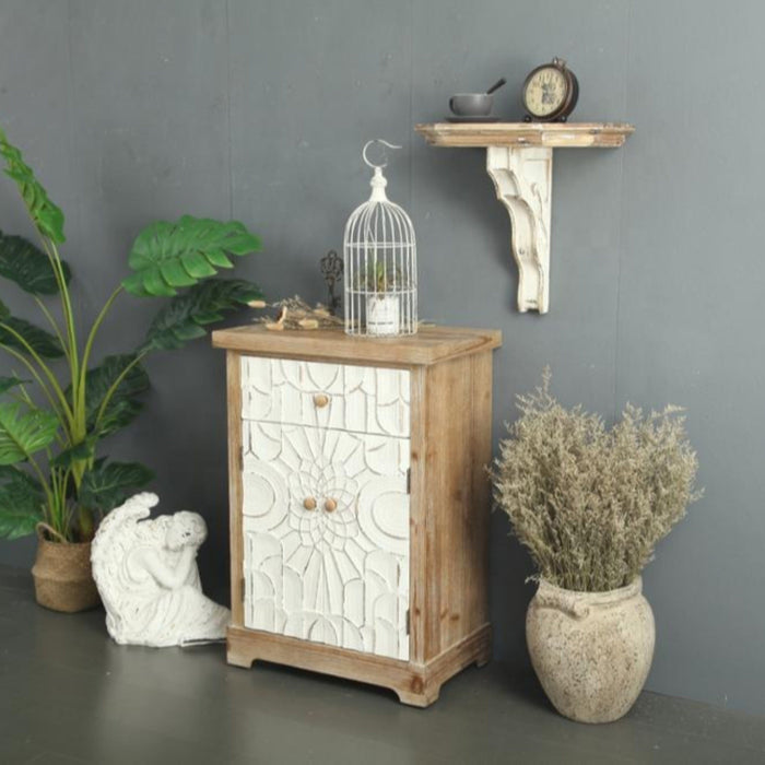 Indigo Bedside Table Antique Look by Urban Style™ Furniture > Tables > Accent Tables > End Tables HLS
