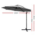 Instahut Outdoor Umbrella 3M Cantilever Beach Garden Grey Furniture > Outdoor HLS