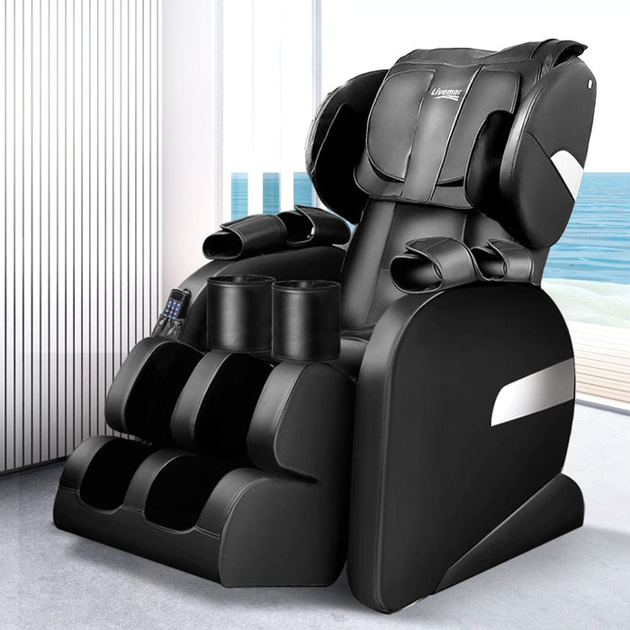 Livemor Electric Massage Chair - Black Health & Beauty > Personal Care > Massage & Relaxation > Massage Chairs HLS