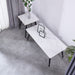 Mendy White Sintered Stone Coffee Table with Metal Legs by Criterion™ Furniture > Tables > Accent Tables > Coffee Tables HLS