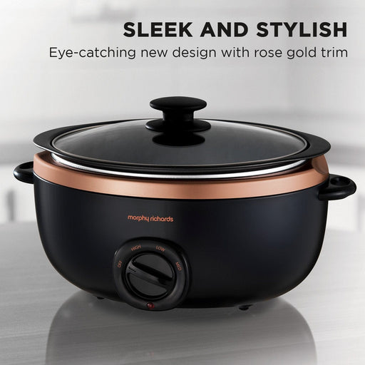 Buy Morphy Richards Sear & Stew 6.5L Slow Cooker Black from £59.00 (Today)  – Best Deals on