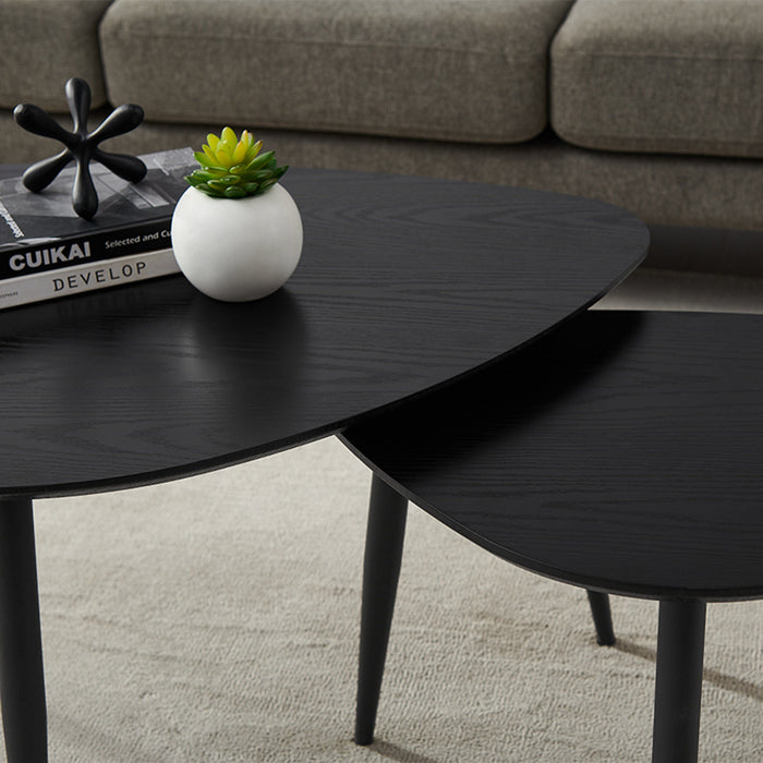 Nested Coffee Table Black on Black Oak by Urban Style™ Furniture > Tables > Accent Tables > Coffee Tables HLS