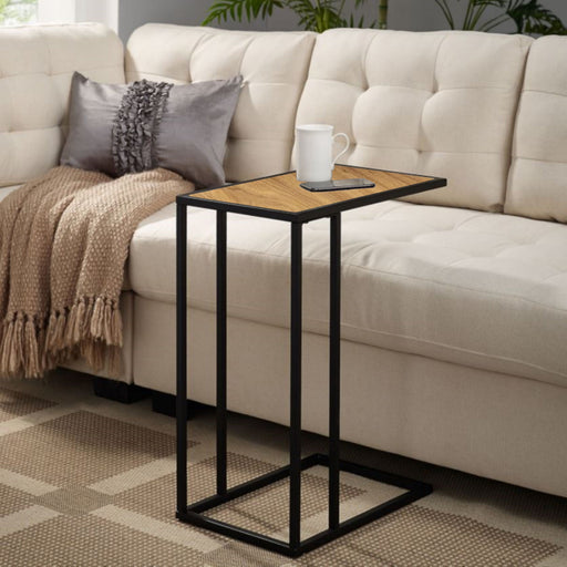 Openstyle Side Table English Oak with Black Frame by Urban Style™ Furniture > Tables > Accent Tables > End Tables HLS