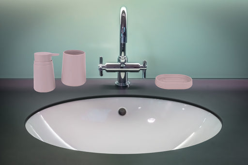 Scandi 3 Piece Bathroom Set in Blush Home & Garden > Bathroom Accessories HLS