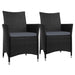 Set of 2 Outdoor Bistro Set Chairs Patio Furniture Dining Wicker Garden Cushion Gardeon Furniture > Outdoor HLS
