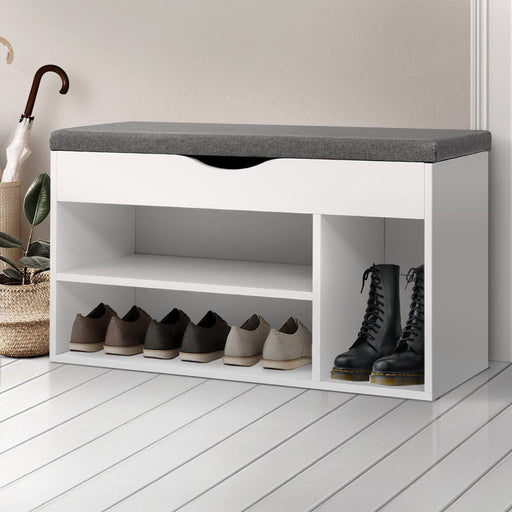 Shoe Cabinet Bench Shoes Organizer Storage Rack Shelf White Cupboard Box Home & Garden > Household Supplies > Storage & Organization > Clothing & Closet Storage > Shoe Racks & Organizers HLS