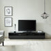SUAVE2000 Entertainment Unit by Tauris™ Lifestyle Image Black with Nebular Pendant Light by Westinghouse™