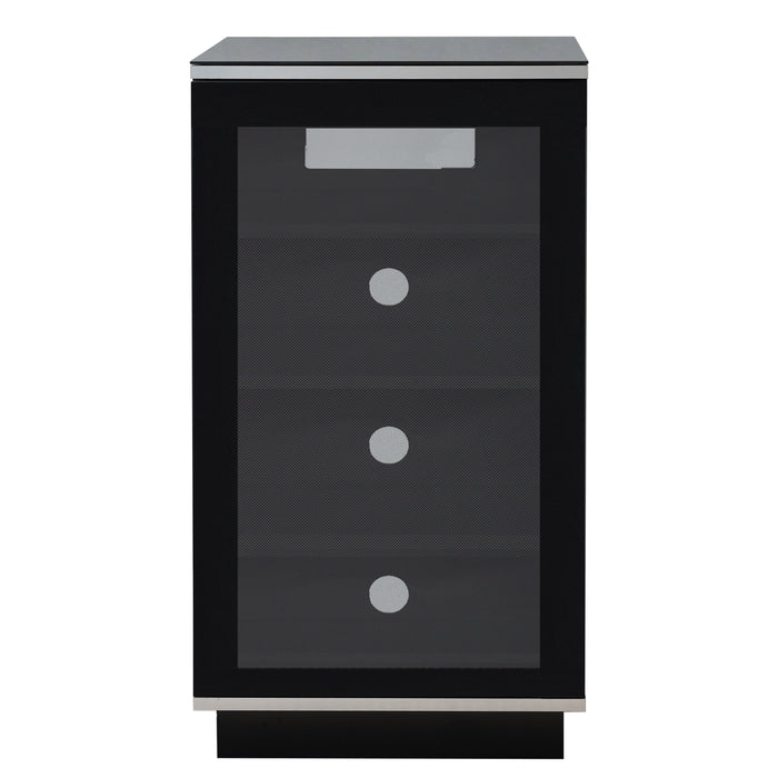 TITAN HiFi Black Entertainment Rack by Tauris™ Furniture > Cabinets & Storage > Media Storage Cabinets & Racks HLS