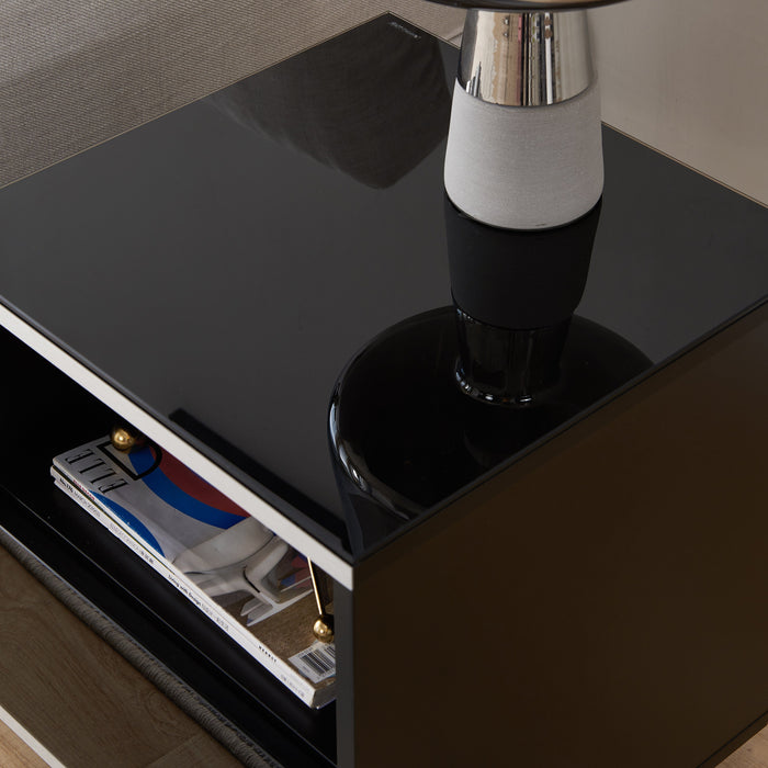 Titan Side Table Black by Tauris™ Lifestyle Image Detail