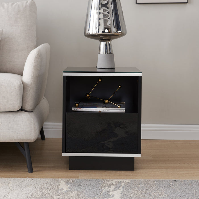 Titan Side Table Black by Tauris™ Lifestyle Image