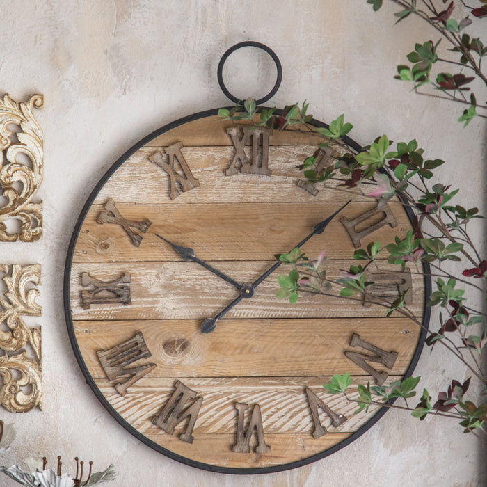 Wooden Barn Clock by Urban Style™ Home & Garden > Decor > Clocks HLS