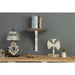 Zane Display Shelf Strong Hold in Distressed White Wood by Urban Style™ Furniture > Shelving > Wall Shelves & Ledges HLS